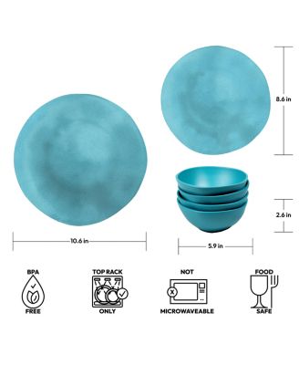 Coupe Wheat 12 Piece Dinnerware Set, Service for 4