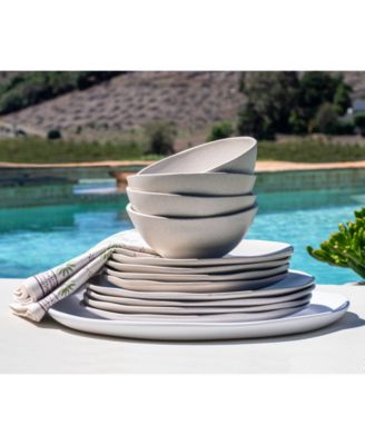 Coupe Wheat 12 Piece Dinnerware Set, Service for 4