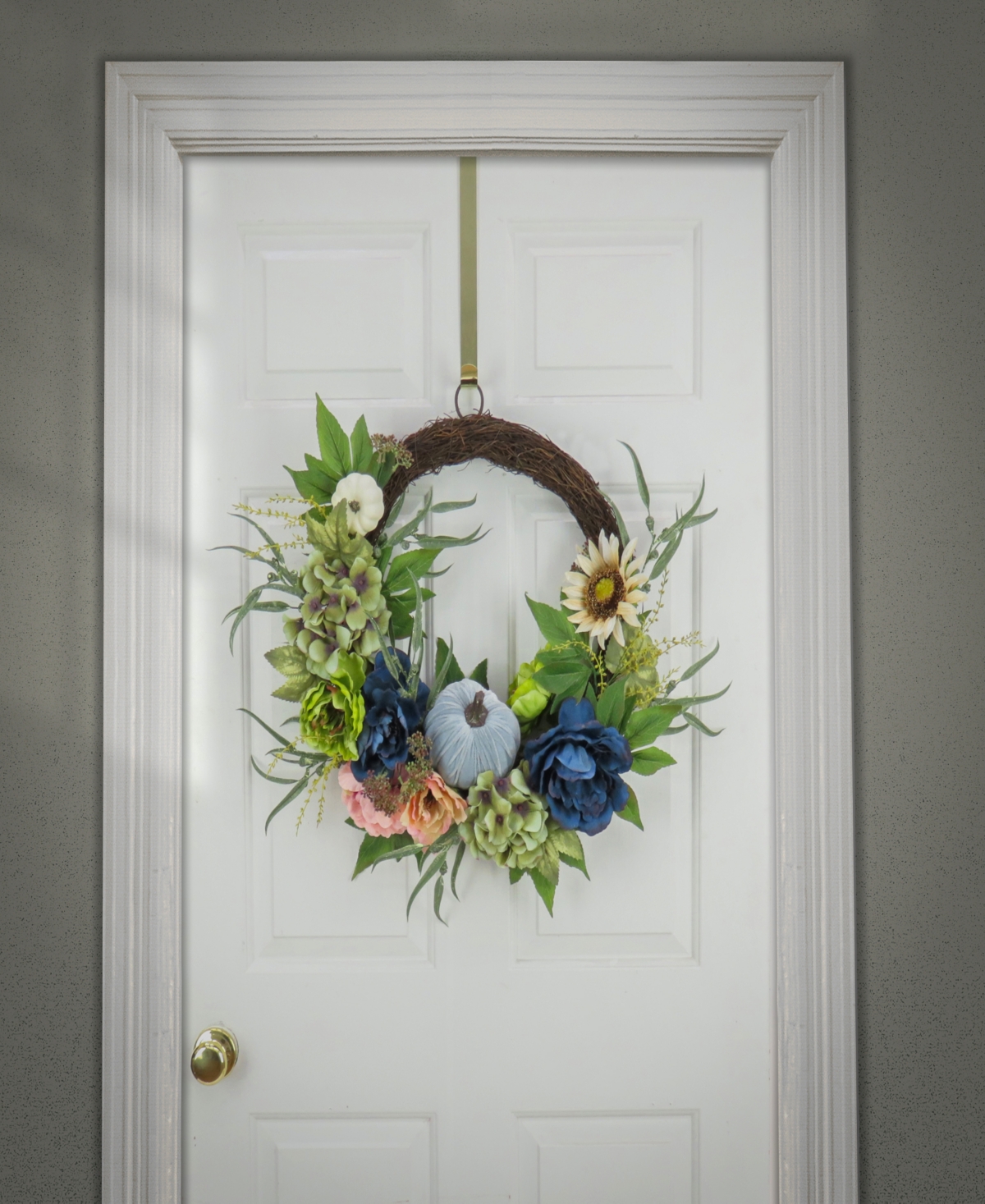 National Tree Company 22" Harvest Wreath Decoration In Green