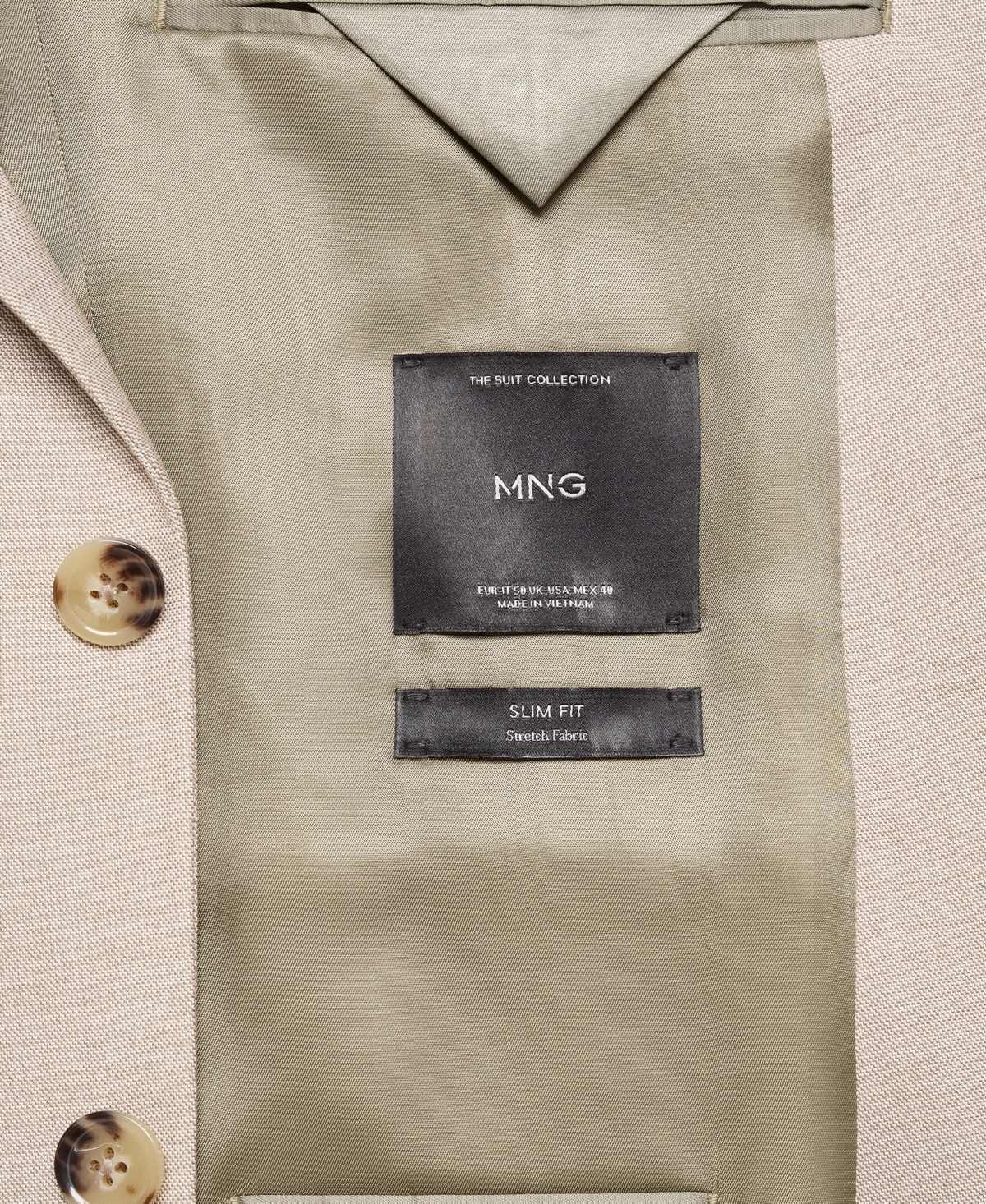 Mango Men's Stretch Fabric Slim-Fit Suit Blazer