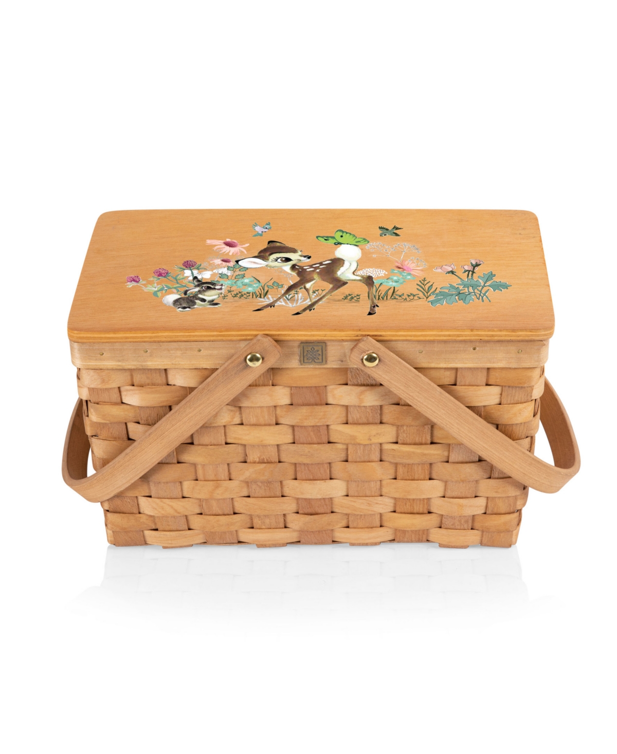 Picnic Time Disney Bambi Poppy Picnic Lunch Basket In Beige