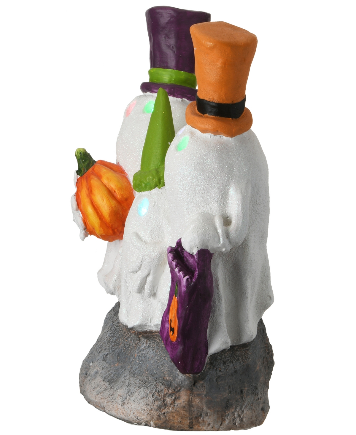 National Tree Company 15" Trick Or Treating Ghosts Decoration, Led Lights, Halloween Collection In White