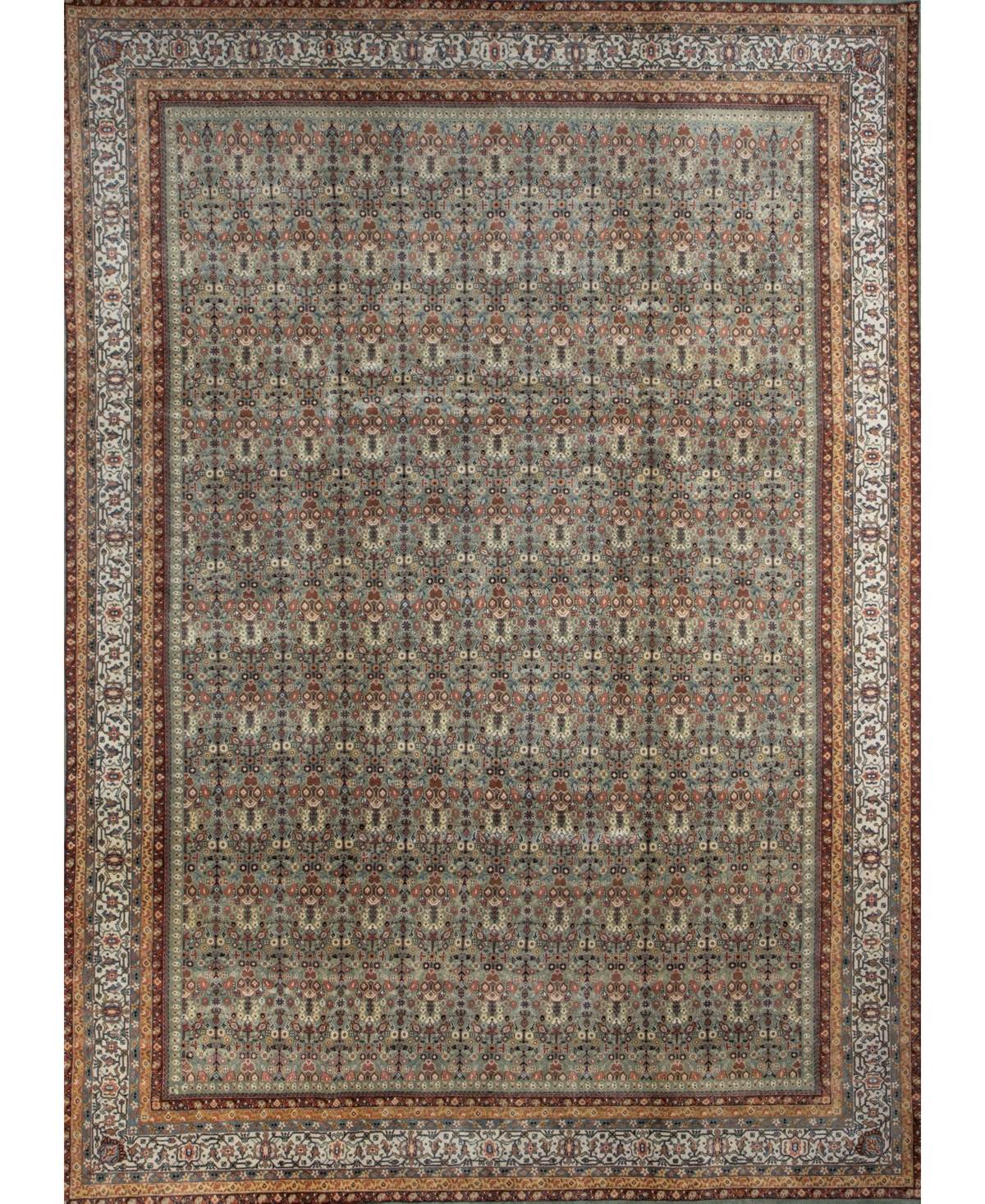 Bb Rugs One Of A Kind Multan 10'x13'10 Area Rug In Green