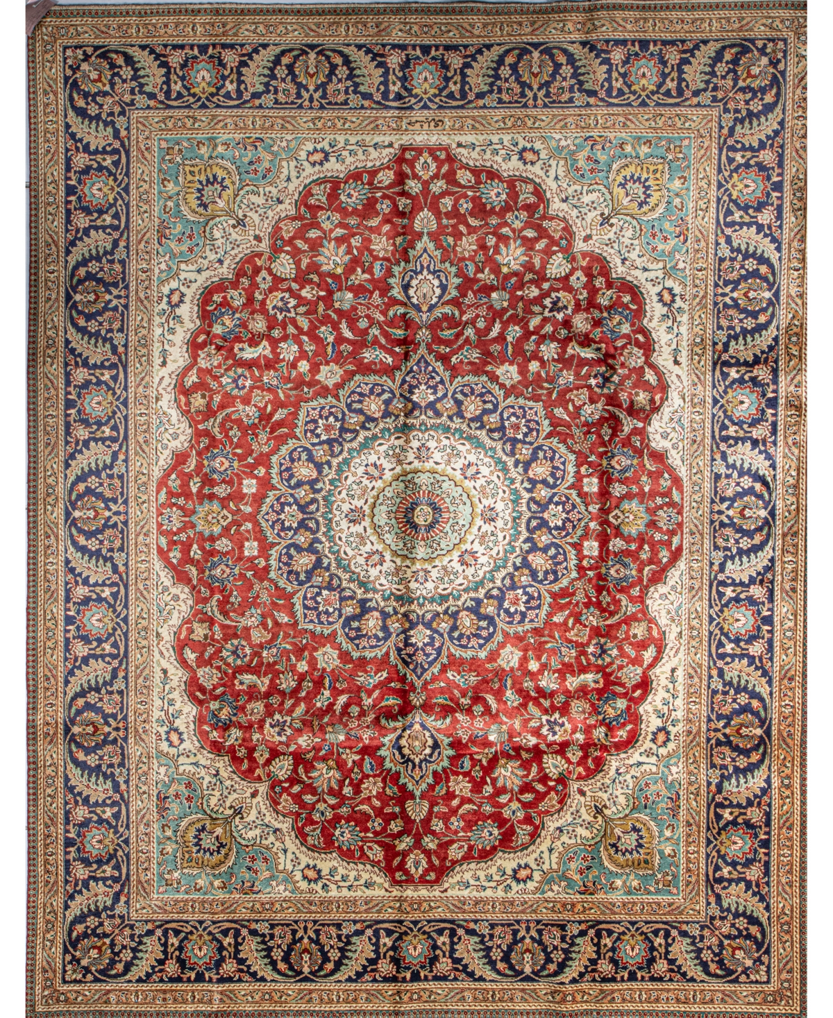 Shop Bb Rugs One Of A Kind Tabriz 9'10x12'9 Area Rug In Red