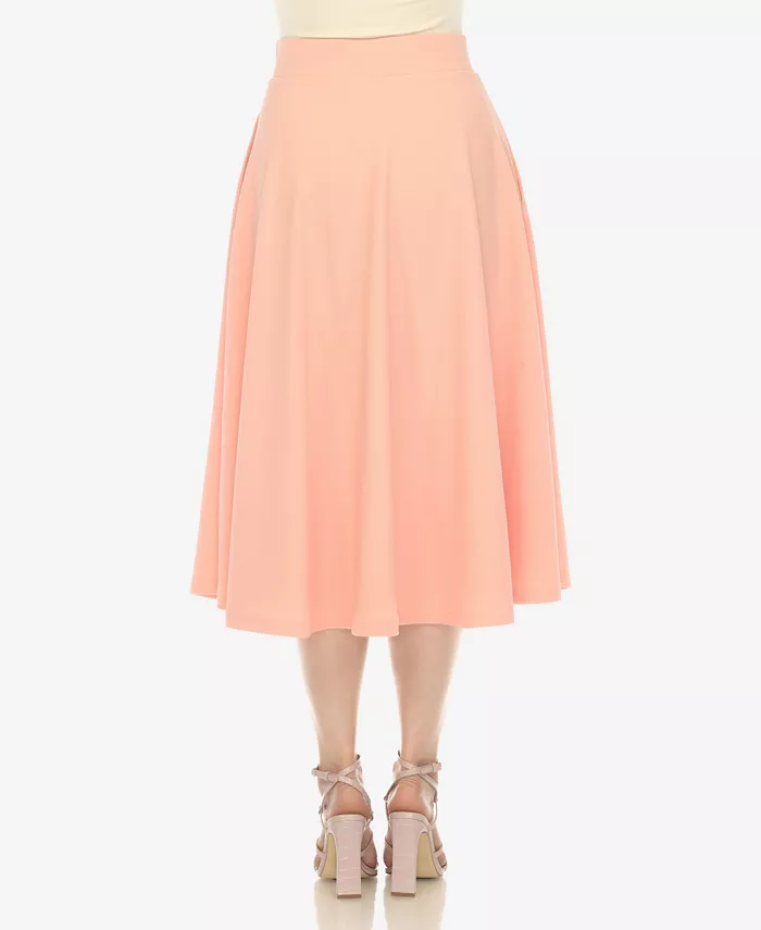Women's Flared Skirt with Pockets - thumbnail 3