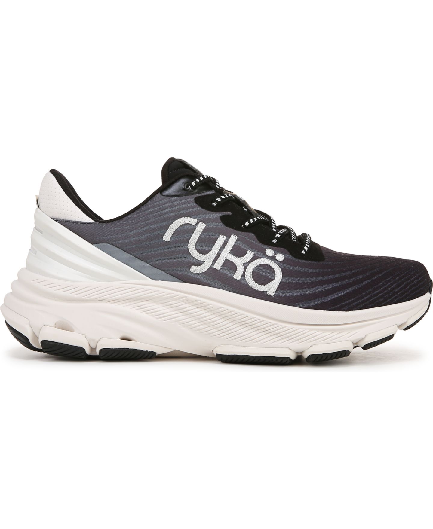 Женские кроссовки Ryka Premium Devotion X Max Plus Lace Up Walking, цвет: Чёрный сетчатый — фото 2