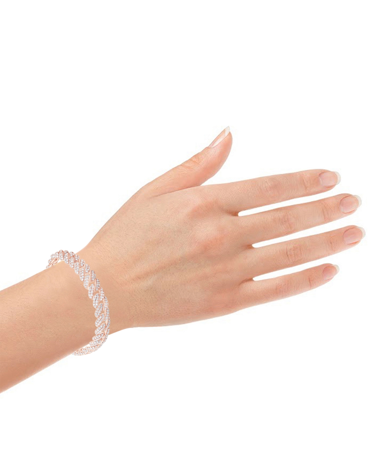 Badgley Mischka Lab Grown Diamond Link Bracelet (6-1/4 ct. t.w.) in 14k White, Yellow or- Rose Gold