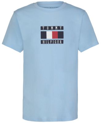 Big Boys Global Stripe Block Logo Graphic T-Shirt