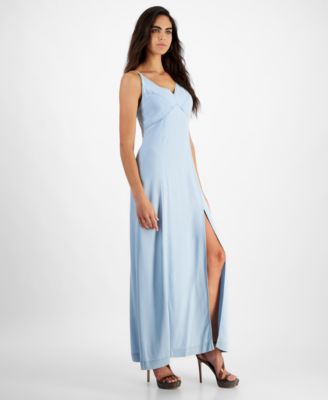 GUESS Women's Cruz Sleeveless Denim Maxi Dress - Macy's
