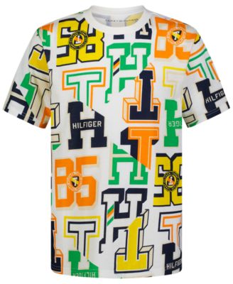 Tommy Hilfiger Big Boys Varsity Letters Graphic T-Shirt - Macy's