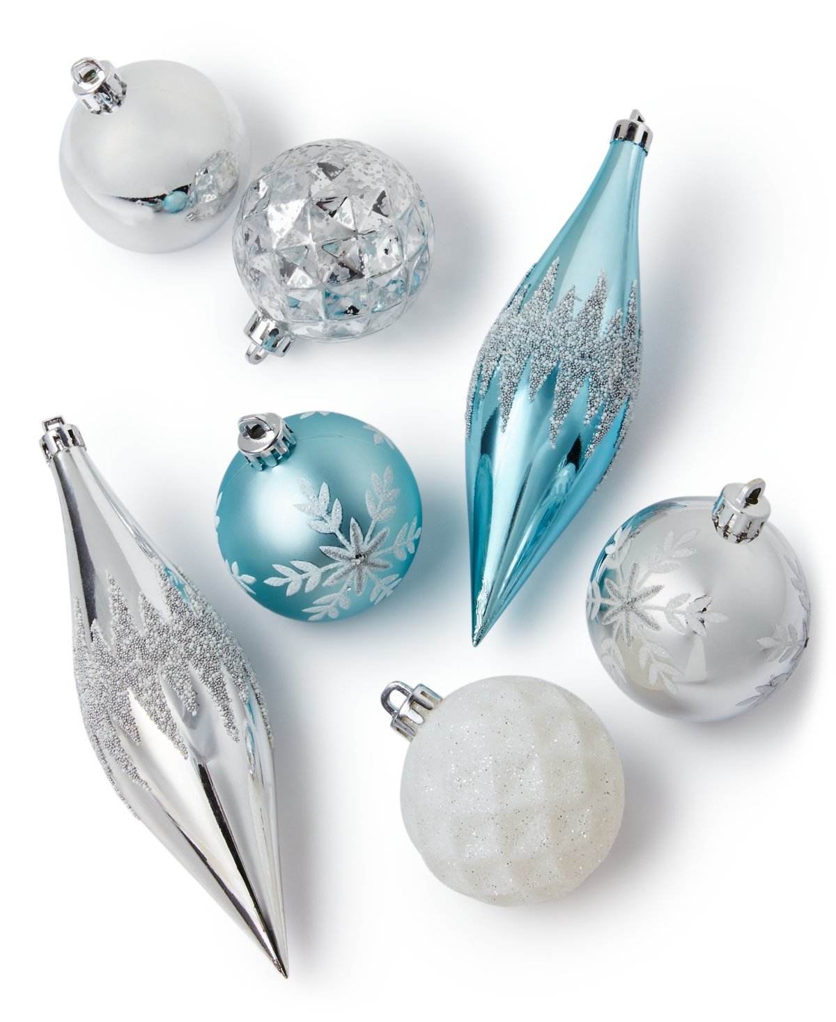 Holiday Lane Northern Holiday Mixed-Shape Multi-Finish Ornaments, Set of 16, Created for Macy's