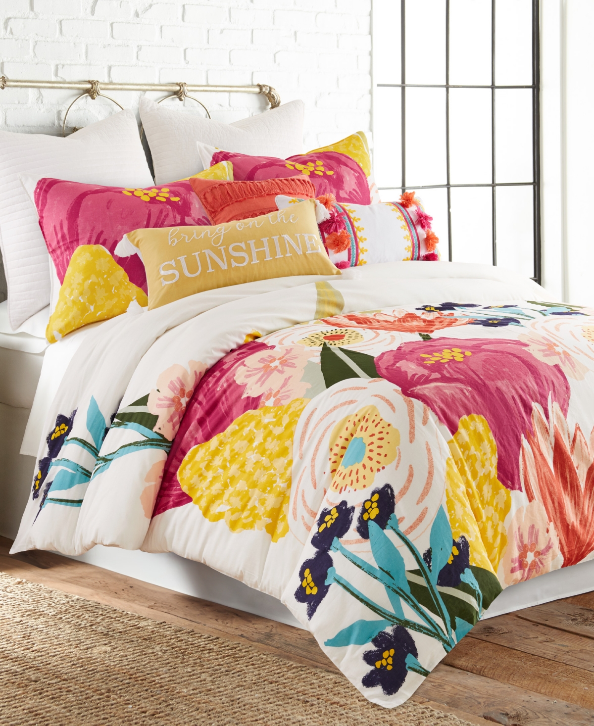 Levtex Grandiflora Reversible 3-Pc. Duvet Cover Set