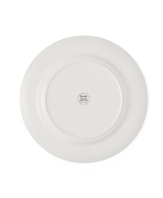 Blue Italian Steccato Dinner Plates, Set of 4