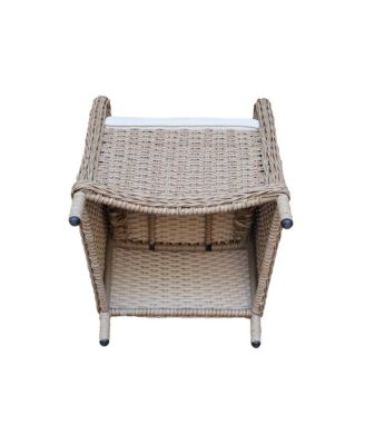Outdoor Wicker Patio Dining Chair with Cushion