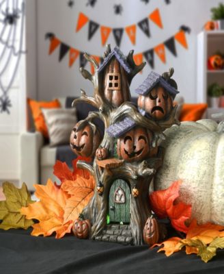 12" Tree of Jack O' Lanterns Decoration, LED Lights, Halloween Collection