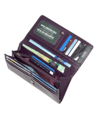 Ladies Leather Expander Clutch Wallet