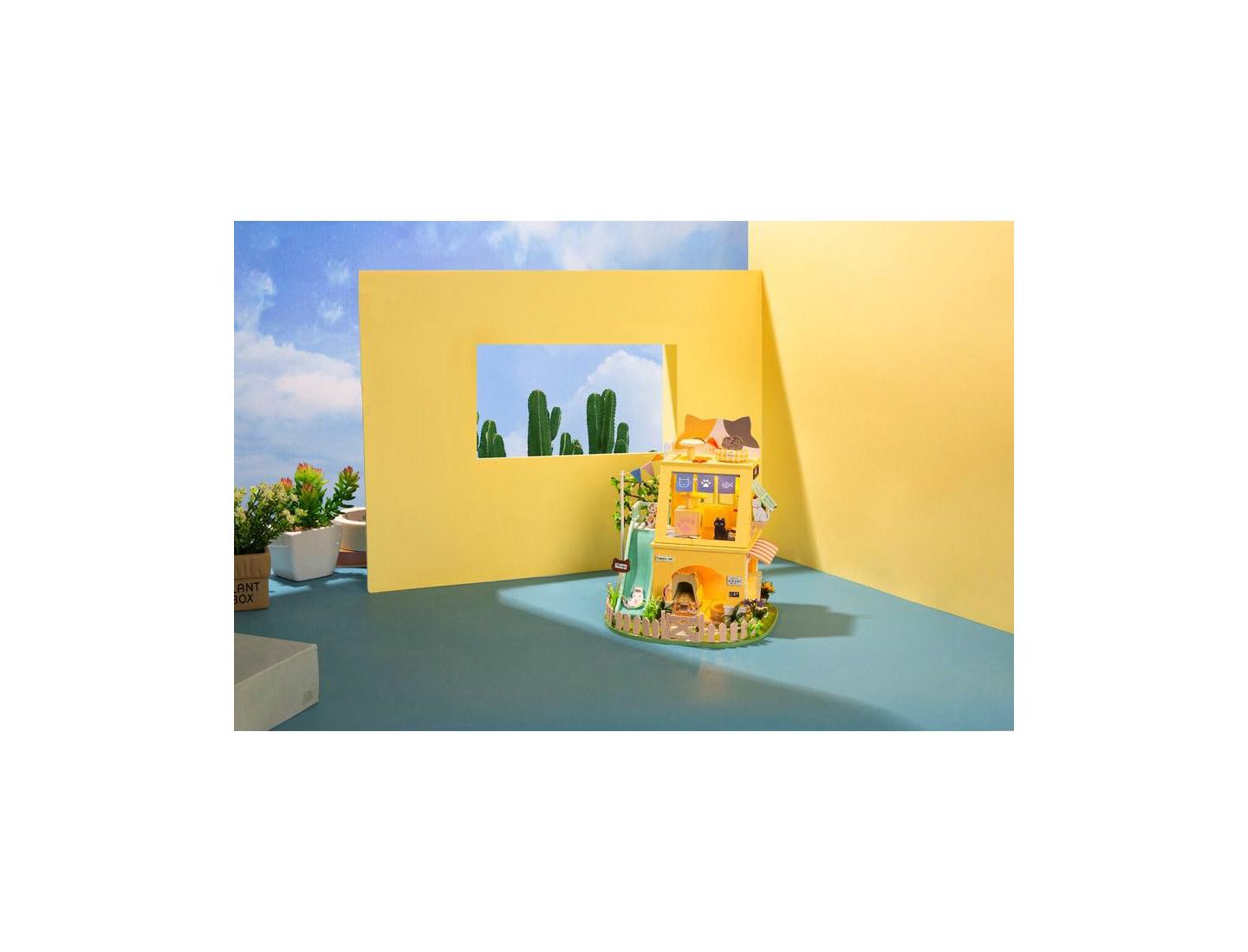 Детские конструкторы Flash Popup Cat House 3D Wooden Model Kit 178-Piece Puzzle, Ages 14 & Up, цвет: Open Miscellaneous — фото 5