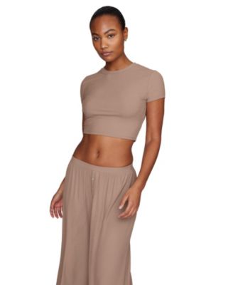 Women's The Baby Tee - Modal Silk Rib