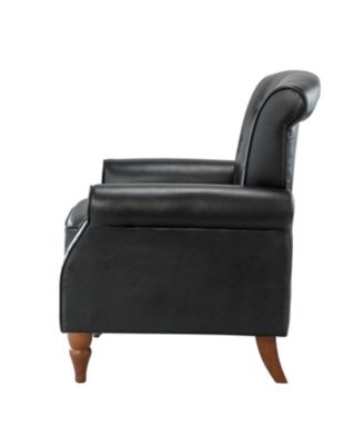 Edwin Transitional Comfy Armchair with Button-Tufted