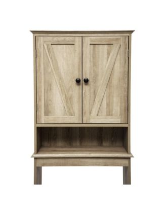 Delilah Over The Toilet Bathroom Organizer With Shelves And Magnetic Closure Doors