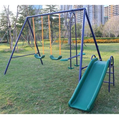 Streamdale A-Frame Metal Swing Set with Slide