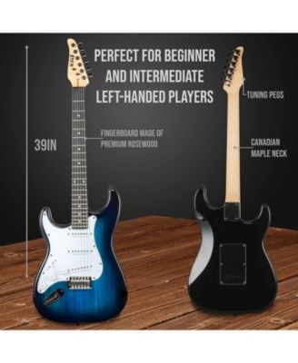 CS 39” Left Handed Electric Guitar Kit for Beginner W/Amp Cable