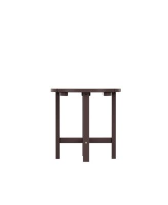 3 Piece Outdoor Porch Rocking Chairs with Round Side Table Set