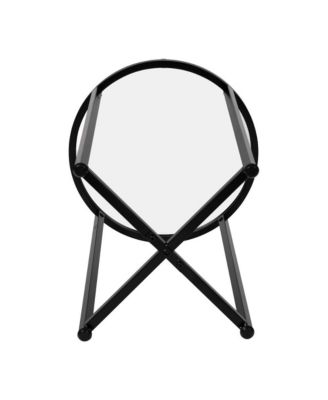 Fairdale End Table With Round Cross Brace Frame