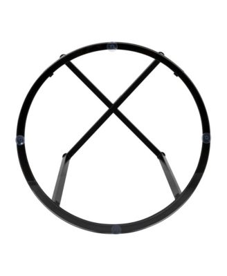 Fairdale End Table With Round Cross Brace Frame