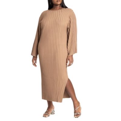 ELOQUII Plus Size Wide Sleeve Maxi Sweater Dress - Macy's