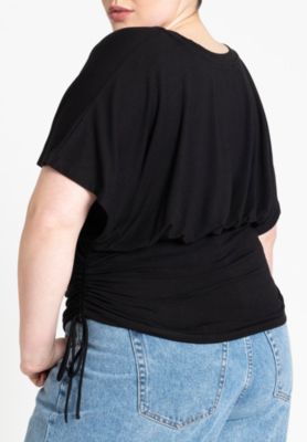 Women's Plus Size Kimono Sleeve Tee