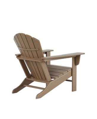 All-Weather Contoured Outdoor Poly Adirondack Chair (Set of 2)