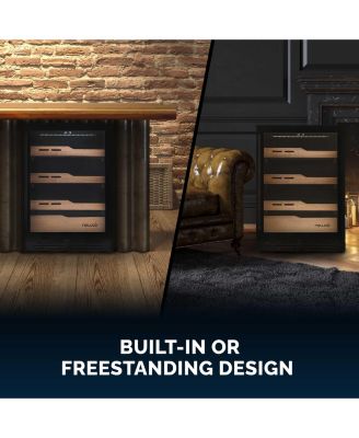 1500 Count Electric Cigar Humidor with Opti-Temp Cooling, Built-In Humidification, Cedar Drawers, LED, Freestanding