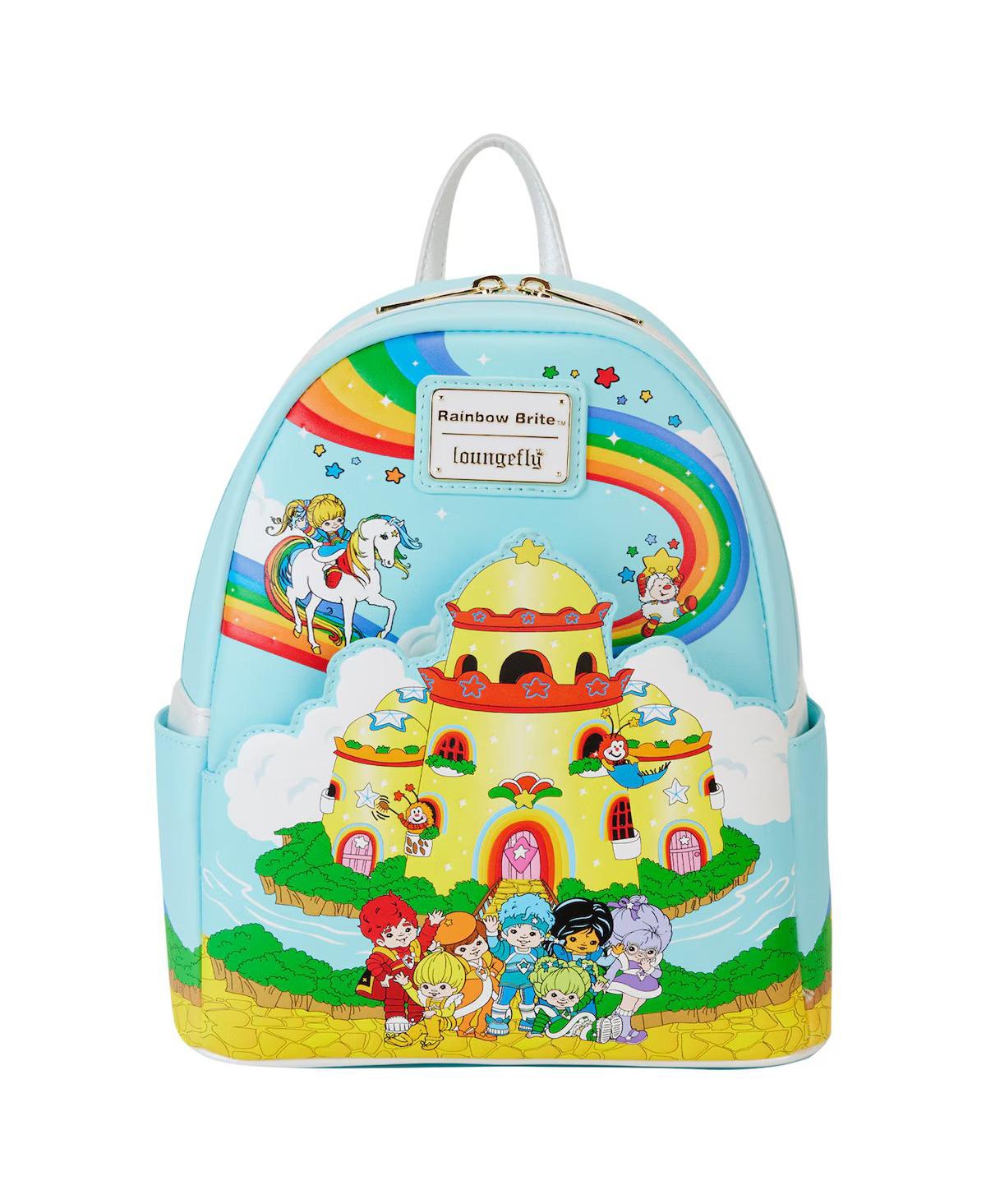 Loungefly Rainbow Brite Color Castle Mini Backpack In Blue