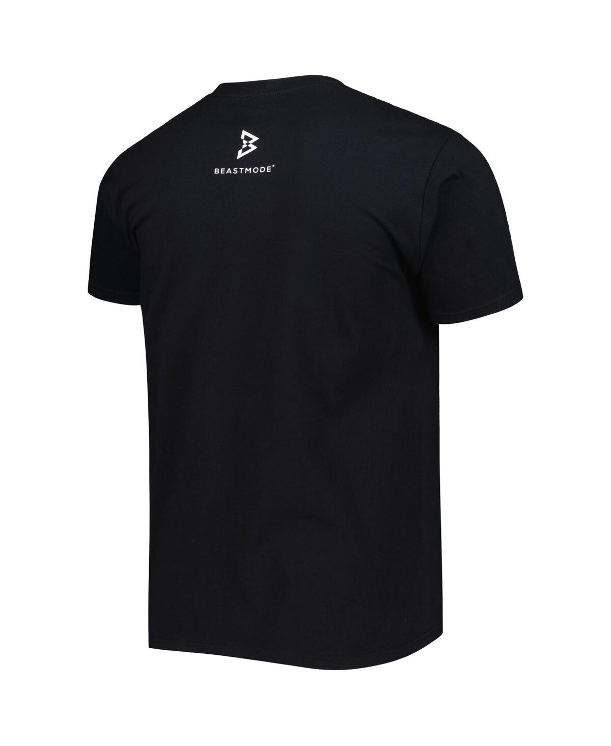 Shop Beast Mode Men's Black Hoops T-shirt