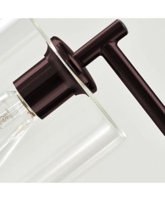 Elizabeth Modern LED Gold Floor Lamp with Glass Shade (66"), Edison Bulb Included