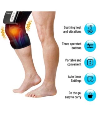 Cordless Knee Heating Brace Massager with Heat and Vibration