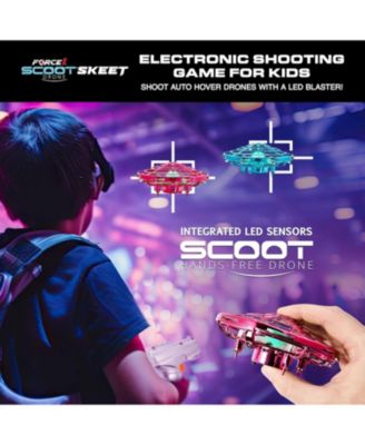 Scoot Skeet Drone Electronic Shooting Game for Kids and Adults - Pink/Blue