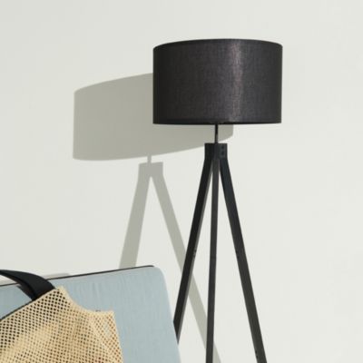 Eden 58" LED Traditional Tripod Floor Lamp with Fabric Drum Shade