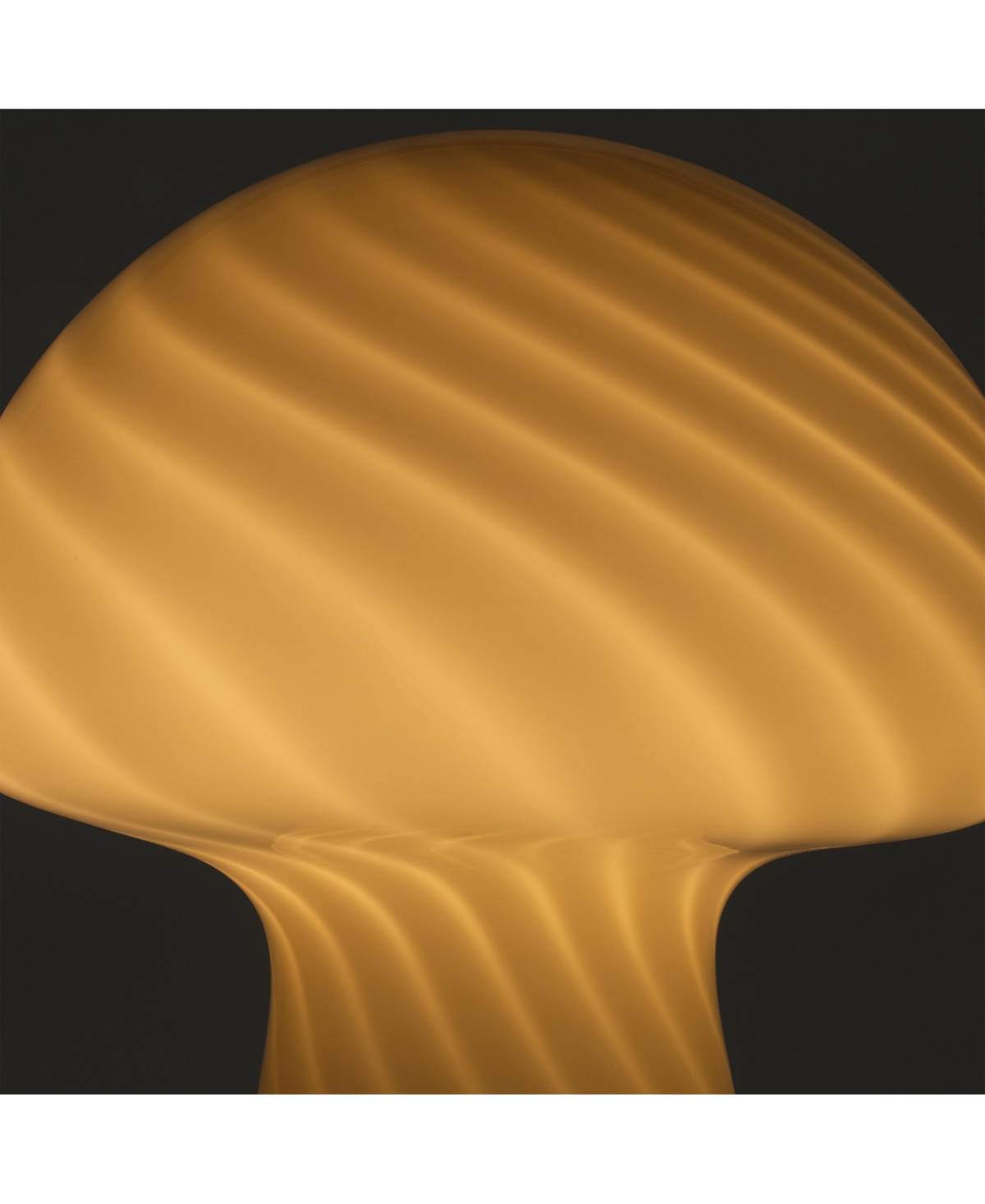 Mushroom Frosted Glass Led Table Lamp (13")