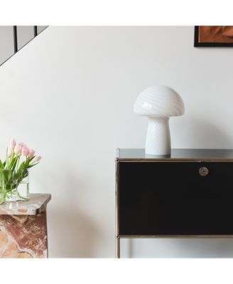 Mushroom Frosted Glass LED Table Lamp (13")