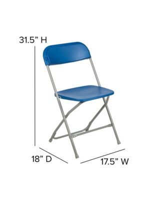 Set Of 10  650 Llb Weight Capacity  Plastic Stackable Folding Plastic Chairs