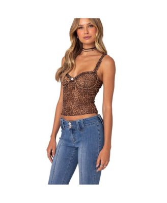 Women's Lidia Sheer Mesh Bra Top