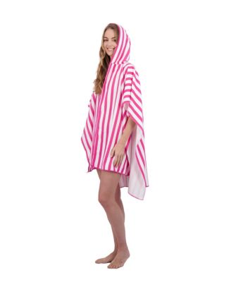 Terry Ruana with Hood - French Stripes