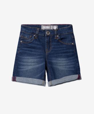 Toddler Boys Roll-Up Denim Shorts 2-Pack
