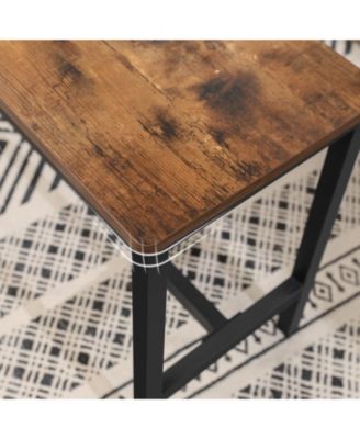 Table Benches, Pair of 2, Industrial Style Indoor BenchesDurable Metal Frame