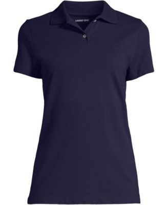 Women's Short Sleeve Basic Mesh Polo Shirt