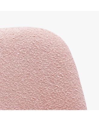 Mid-Century Modern Upholstered Boucle Dining Chair