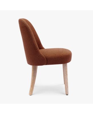Mid-Century Modern Upholstered Boucle Dining Chair