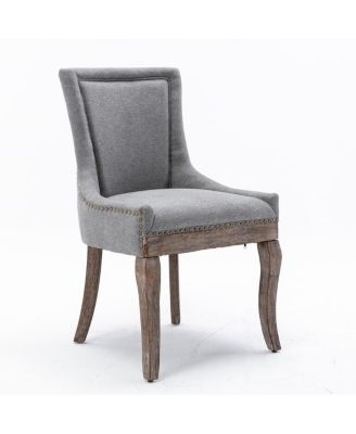 Ultra Side Chair Neutral Fabric, Solid Wood